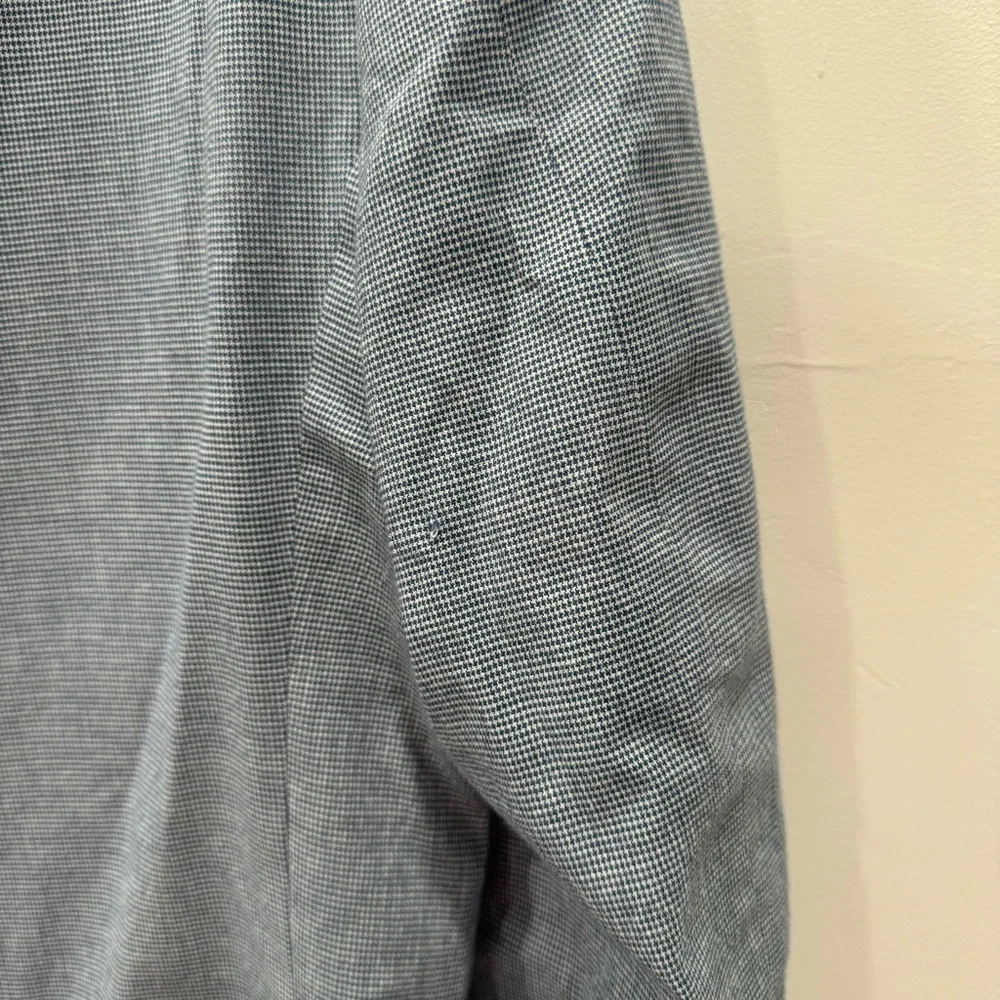 Alfani Slim Fit Light Blue Herringbone Cotton Blazer Sports Jacket Size 40R
